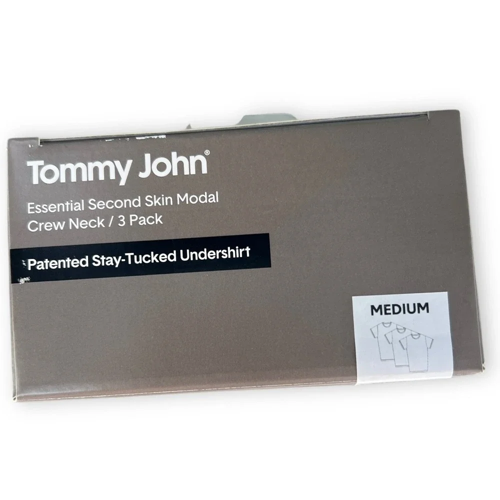 Tommy John‎ Essential Second Skin Modal Stay Tucked Undershirt Medium White New